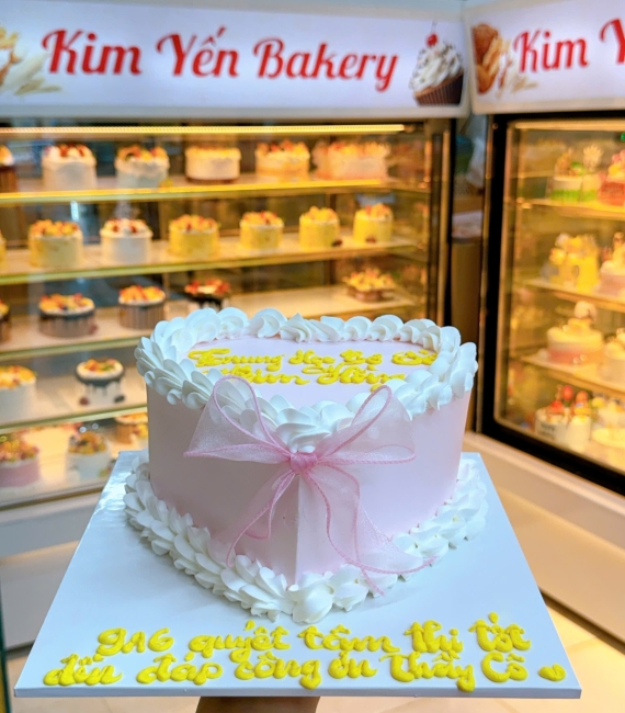 Bánh kem trái tim tặng nữ hot 