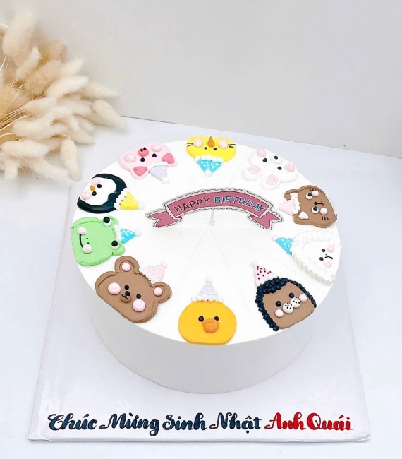 Bánh Kem Hàn Quốc vẻ hình chibi tặng bạn thân 