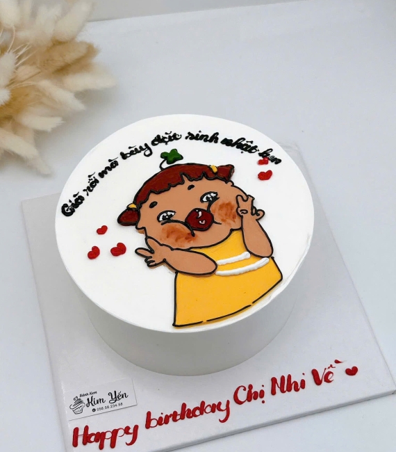 Bánh Kem Hàn Quốc vẻ hình chibi siêu đáng yêu 