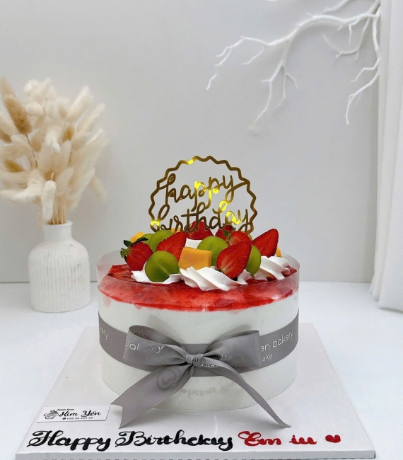 Bánh kem trái cây tặng em yêu mừng ngày kỷ niệm 