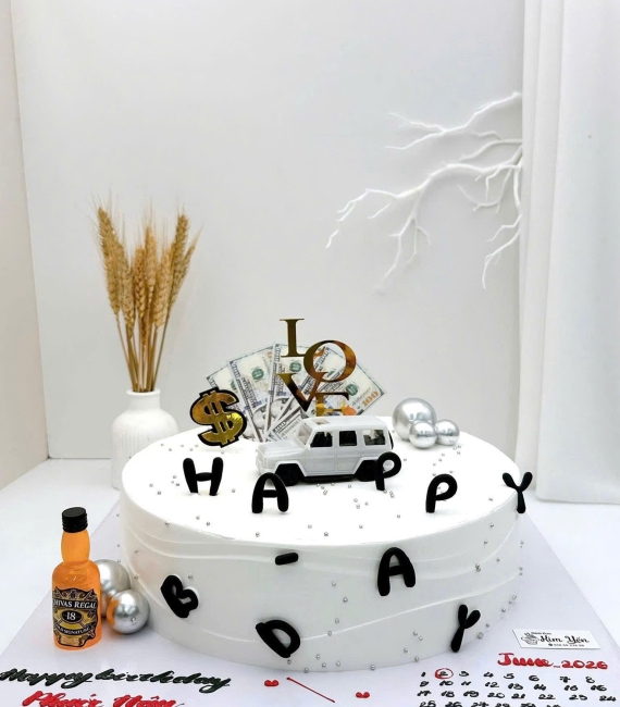 Bánh kem tặng chồng viết ngày kỷ niệm 