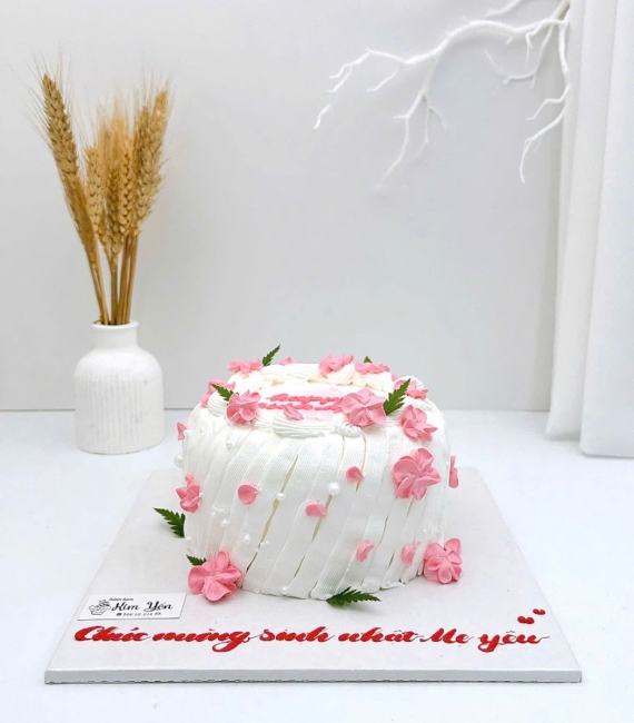 Bánh kem mix hoa xin tặng mẹ yêu 