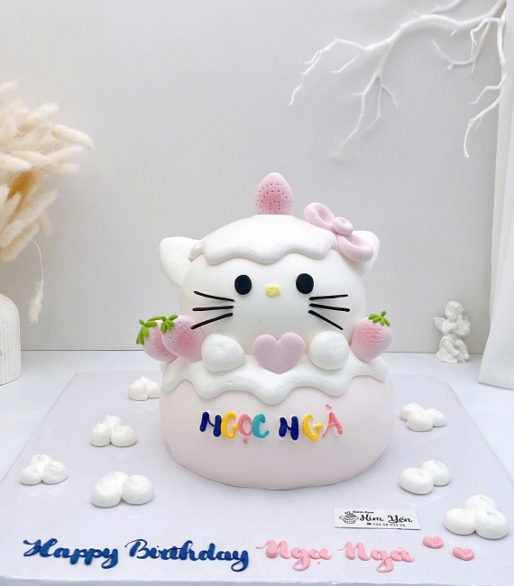 Bánh kem tạo hình hello kitty