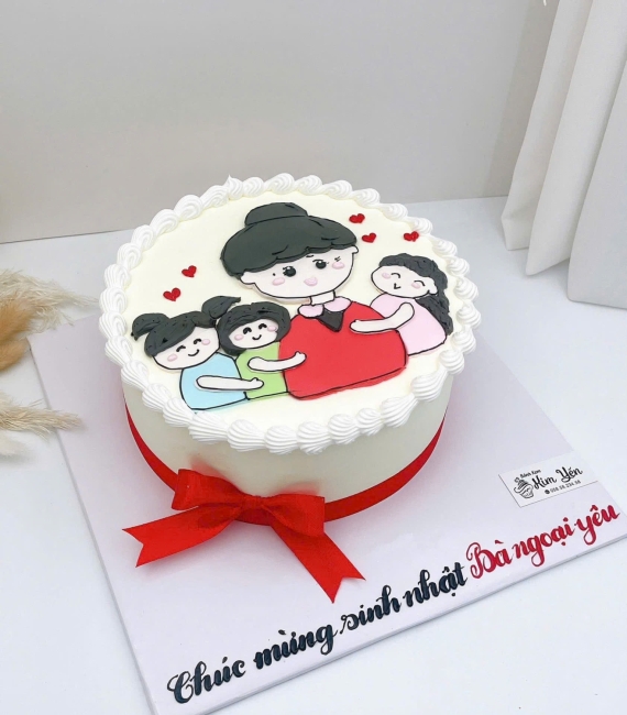 Bánh kem sinh nhật tặng bà ngoại yêu hot 