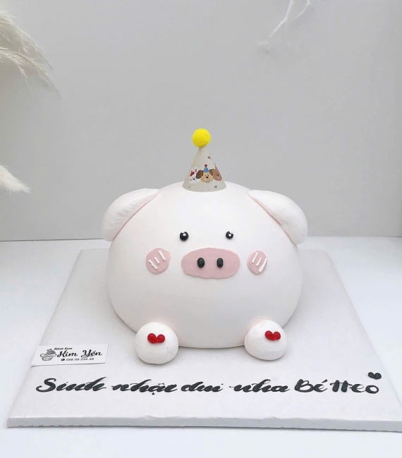 Bánh Kem Hàn Quốc tạo hình chú heo đáng yêu 