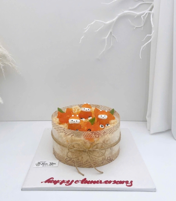 Mẫu bánh bông lan trứng muối tặng nữ hot 