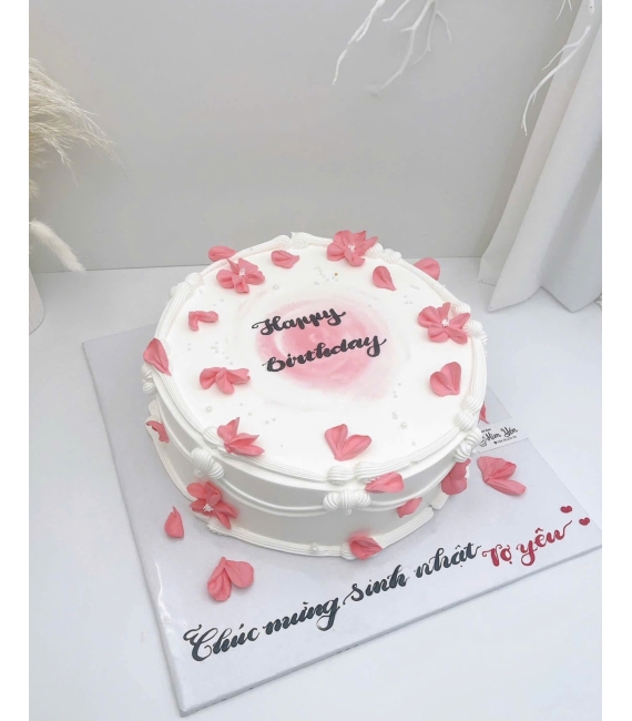 Bánh kem tặng mẹ yêu mẫu xinh tone hồng 