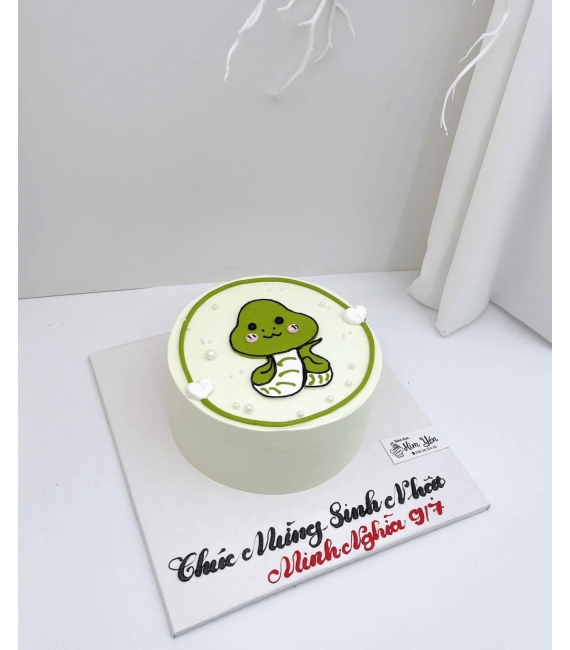 Bánh kem hàn quốc vẻ hình rắn chibi hot 