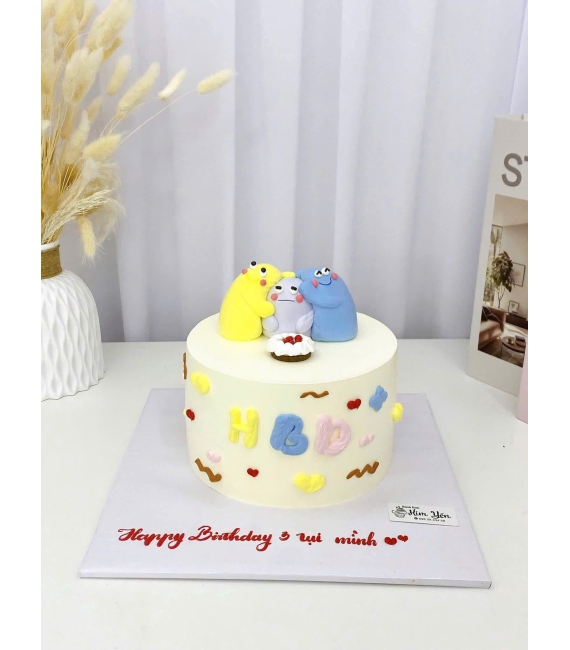 Bánh kem tạo hình con sâu dễ thương hot 