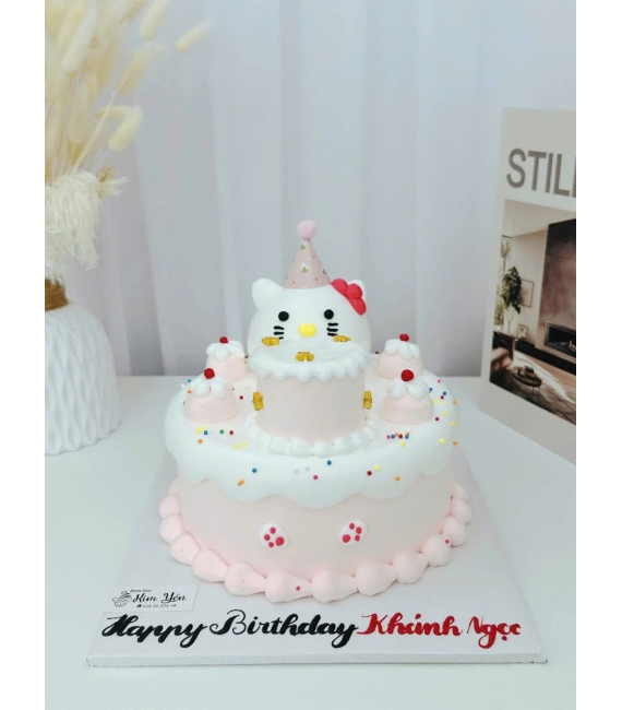Bánh kem hàn quốc đáng yêu hot trend tone hồng 