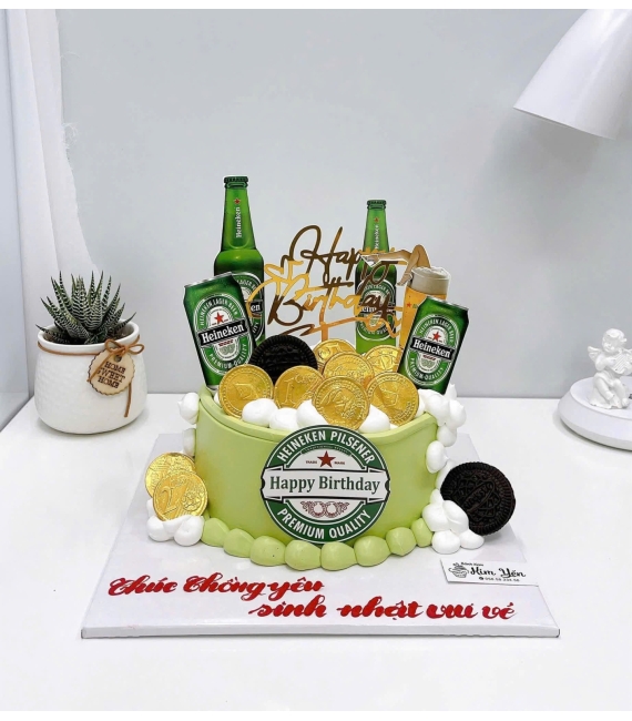 Bánh kem tặng nam tạo hình phụ kiện theo yêu cầu 