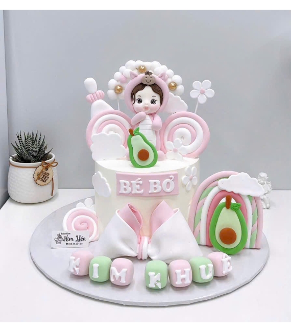 Bánh kem dành cho bé gái mẫu bánh cao cấp 