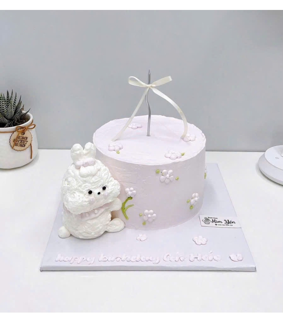 Bánh sinh nhật bé gái hot 2026 tone hồng pastel 