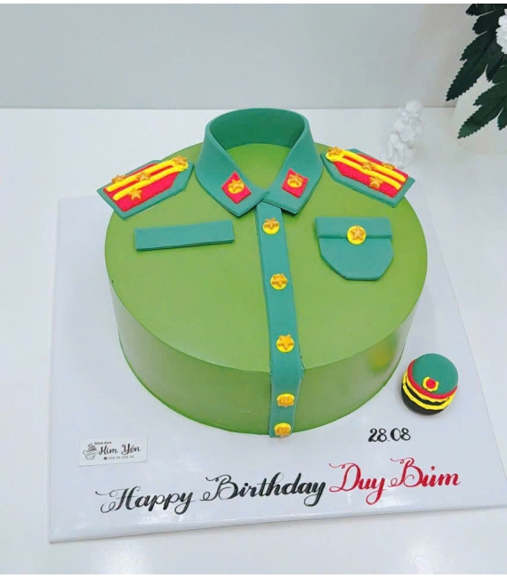 Bánh kem tặng nam mẫu công an làm theo yêu cầu 