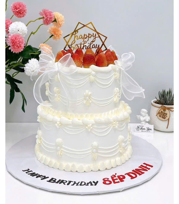 Bánh trái cây đẹp 2 tầng hot hiện nay 