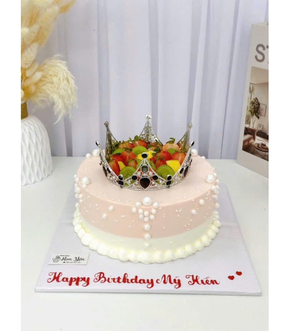 Bánh trái cây tone hồng ngọt ngào 