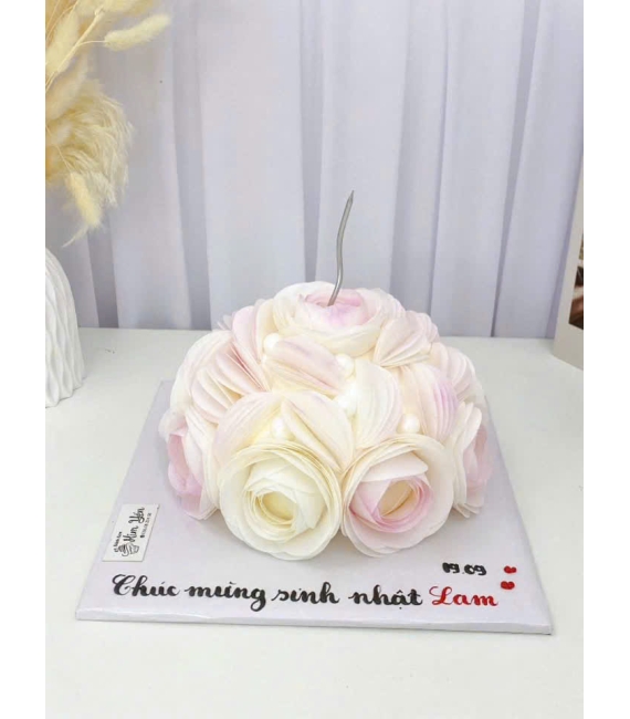 Bánh kem dành cho nữ mẫu bánh hoa giấy xinh 