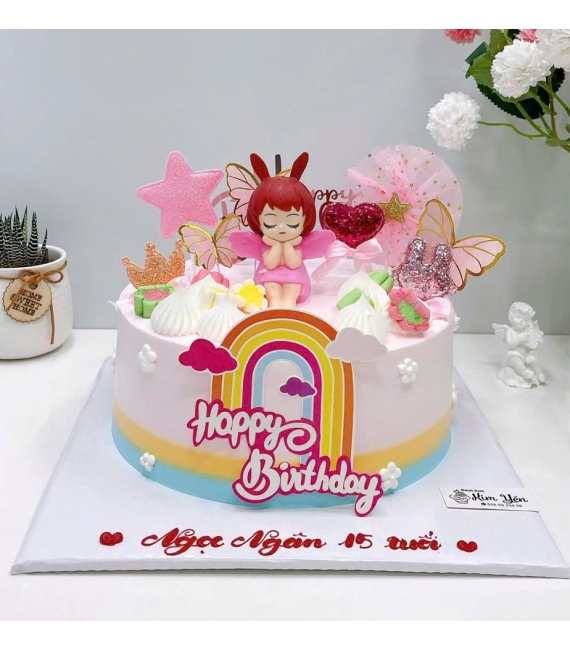 Bánh sinh nhật bé gái mẫu bánh lên 15 tuổi 