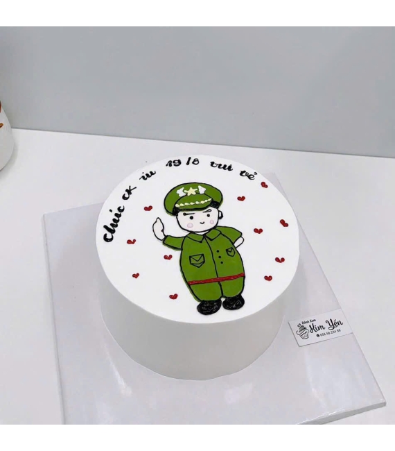 Bánh kem hàn quốc vẻ hình chibi tặng chồng iu