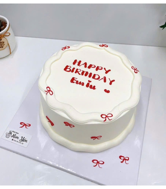 Bánh kem tặng nữ mẫu đẹp đơn giản 