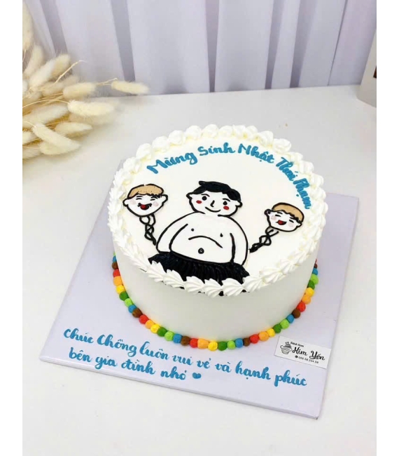 Bánh kem hàn quốc vẻ hình chi bi đáng yêu 