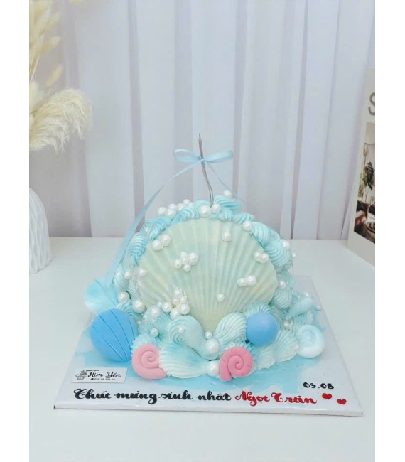 Bánh sinh vỏ xò dành cho bé gái hot trend 