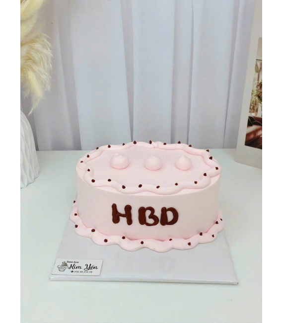 Bánh kem tone hồng mẫu hot đẹp 