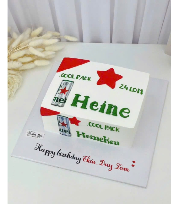 Bánh kem tạo hình heniken