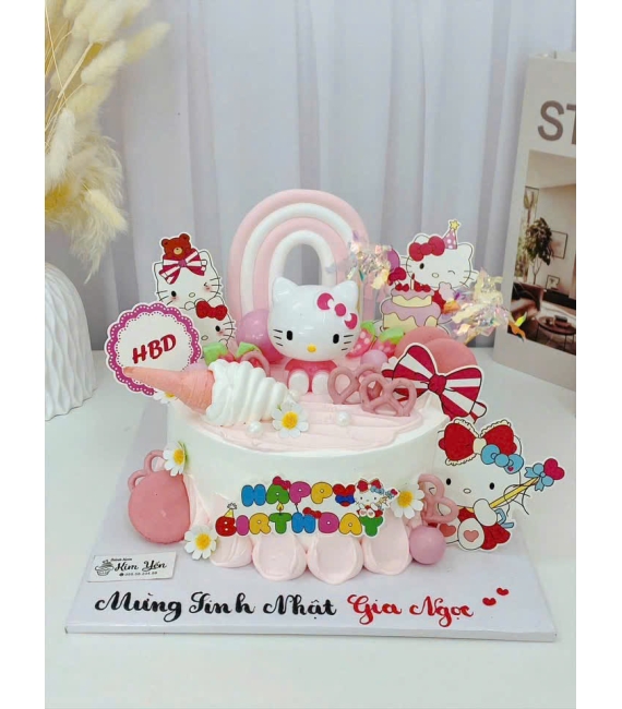 Bánh sinh nhật dành cho bé gái 3 tuổi làm theo yêu cầu 