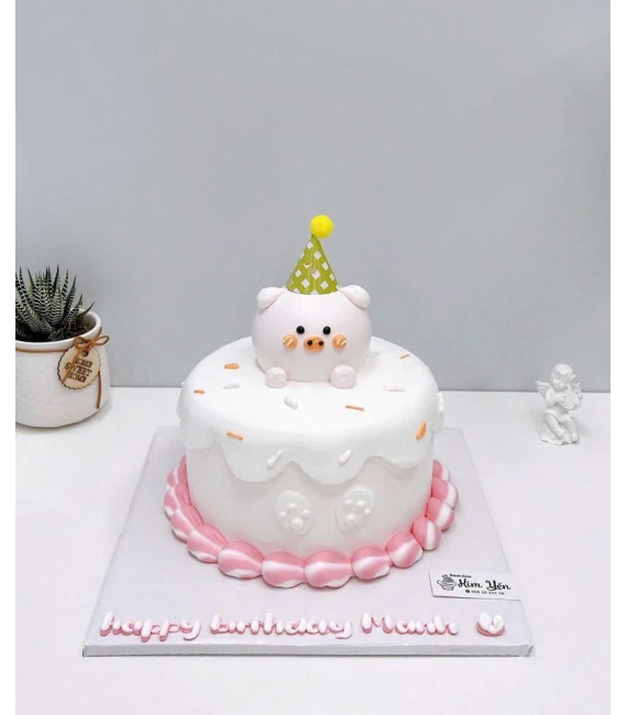 Bánh kem hàn quốc hot tone hồng 