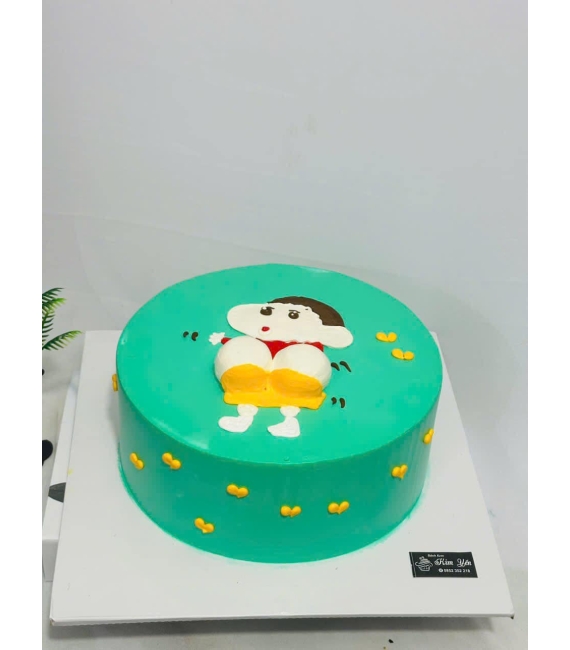 Bánh kem cậu bé bút chì hài hước