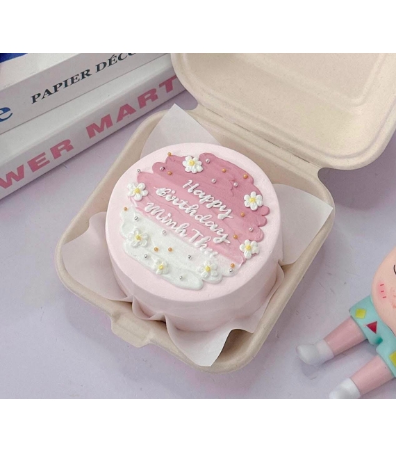 Bánh bento tone màu hồng 