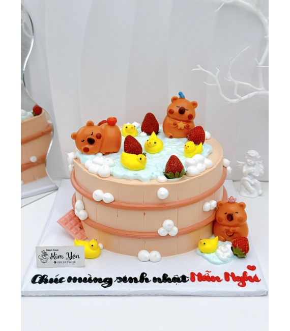Bánh sinh nhật capybara cute
