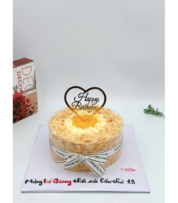 Mẫu bánh bông lan trứng muối làm thôi nôi