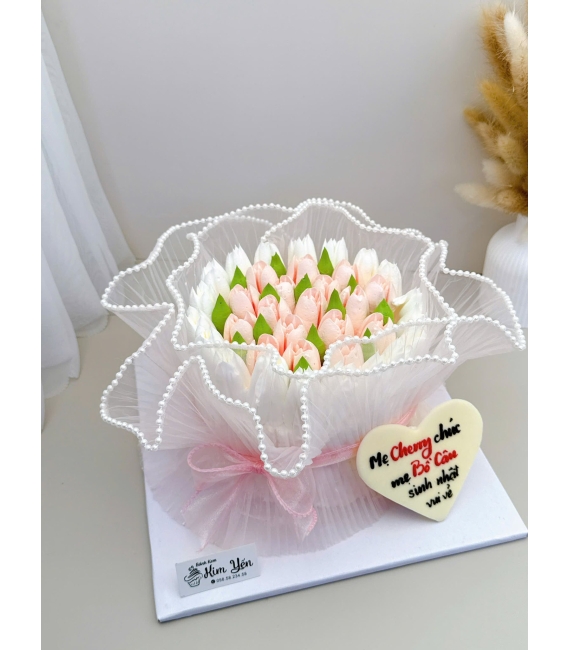 Bánh kem hoa Tulip