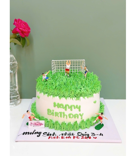 Bánh kem dành cho bé trai team mê bóng đá
