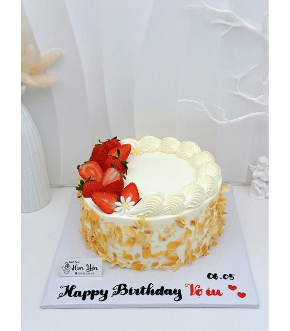 Bánh kem bắp hạnh nhân mẫu bánh ngon Kim Yến