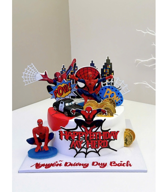 Bánh kem người nhện mẫu siêu hot cho bé trai
