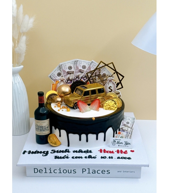 Mẫu bánh kem tặng nam làm theo yêu cầu hot cao lãnh