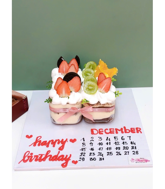 Sét Tiramisu 4 ly mừng ngày kỉ niệm