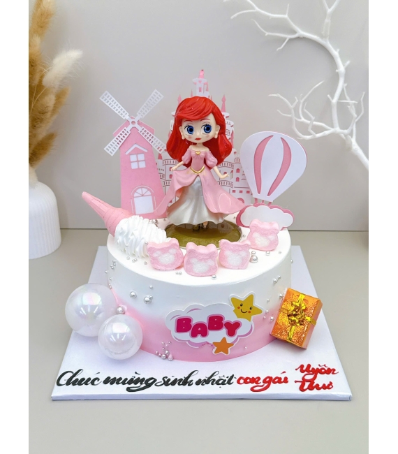 Bánh kem dành cho bé gái thích công chúa hot 2025