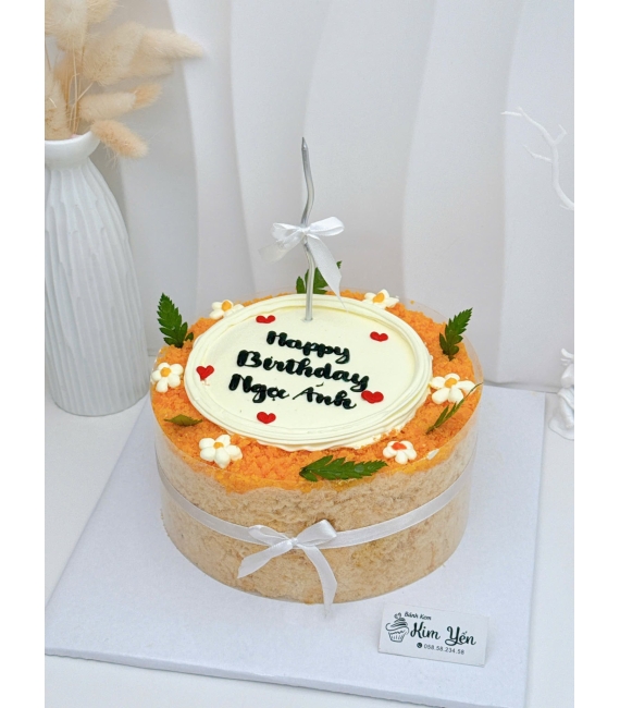 Mẫu bánh bông lan trứng muối tặng bạn thân 