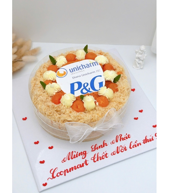 Mẫu bánh bông lan trứng muối dành tặng công ty