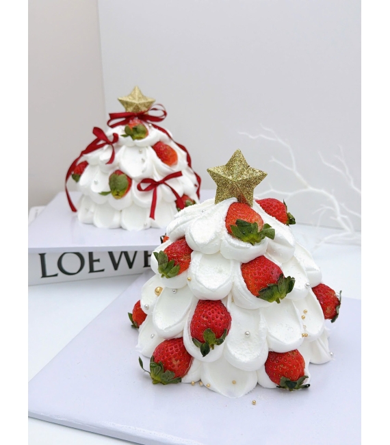 Bánh kem cây thông noel giáng sinh