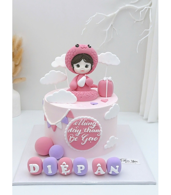 Bánh kem thôi nôi tại Kim Yến mẫu bánh tuổi tỵ