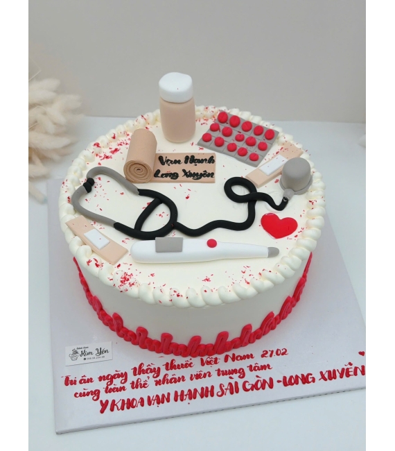 Bánh kem tặng ngày thầy thuốc