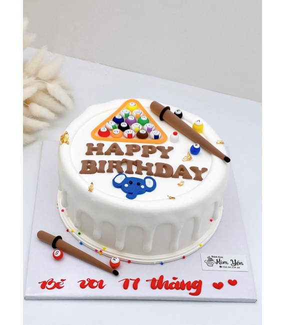 Bánh kem dành cho team yêu thích mê bộ môn bida