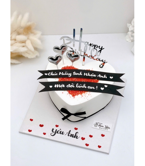 Tổng hợp mẫu bánh trái tim dành cho nam 