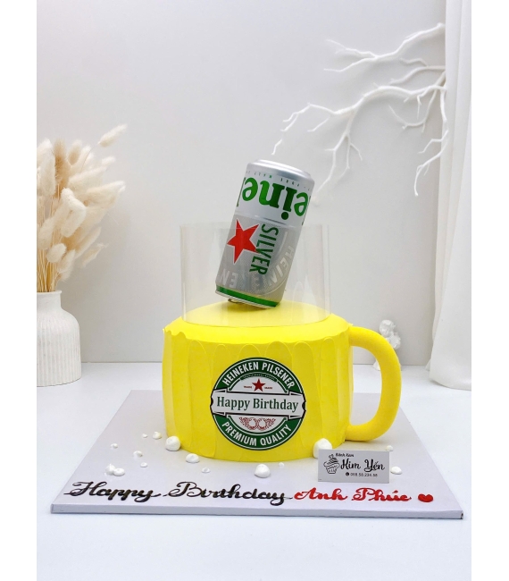 Tổng hợp mẫu bánh ly bia heniken dành cho nam