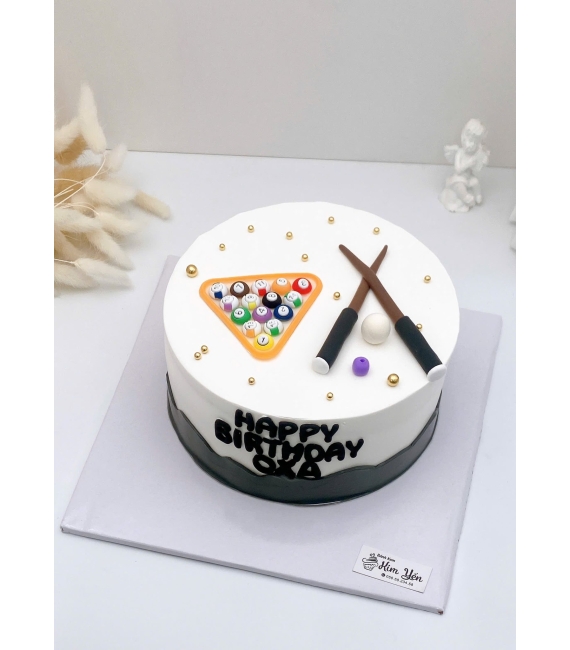 Bánh kem dành cho team yêu thích mê bộ môn bida hot 2026